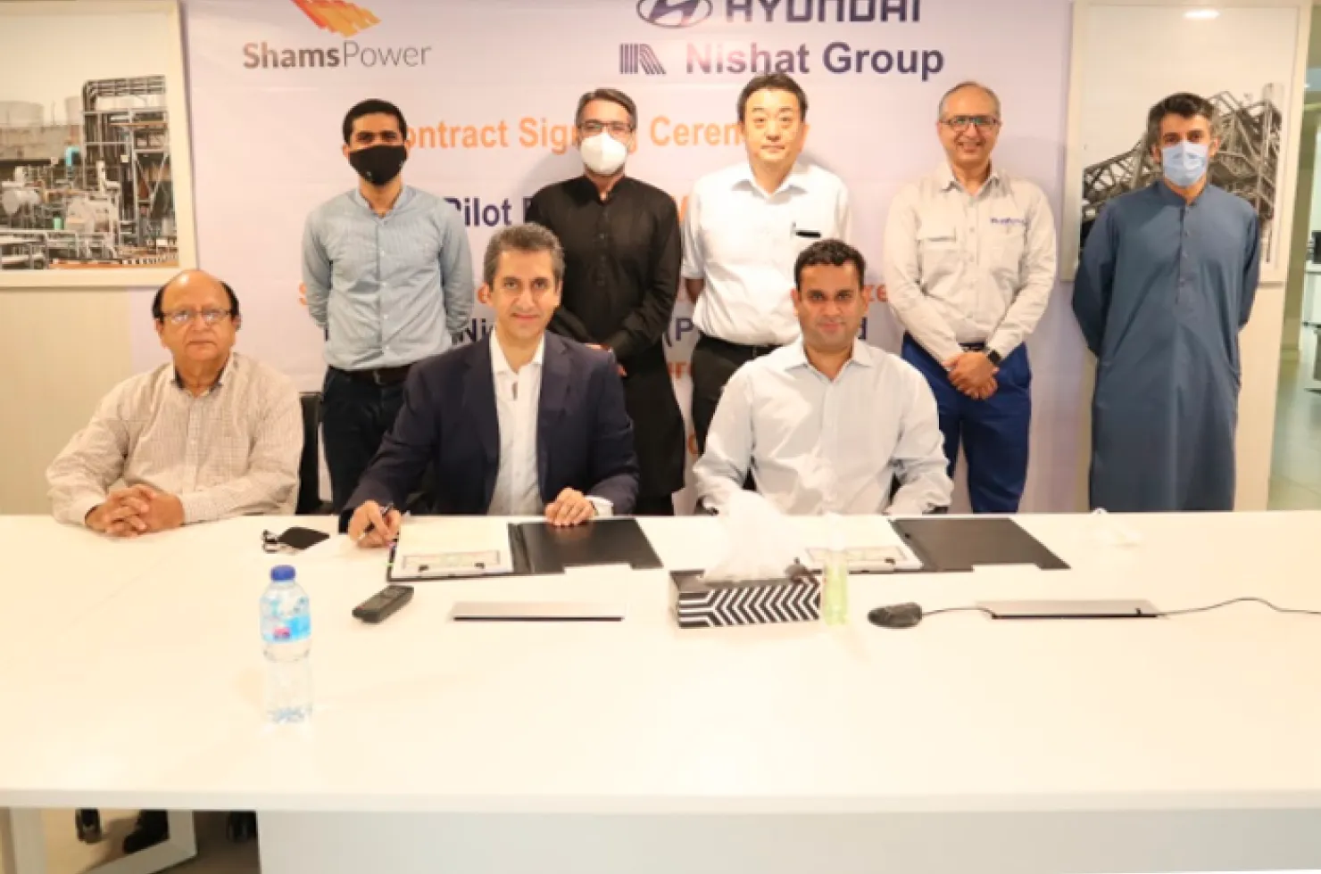 Shams Power (Private) Limited and Hyundai Nishat Motor (Private) Limited have partnered to solarize Hyundai’s automobile manufacturing plant with an initial capacity of 1MWp