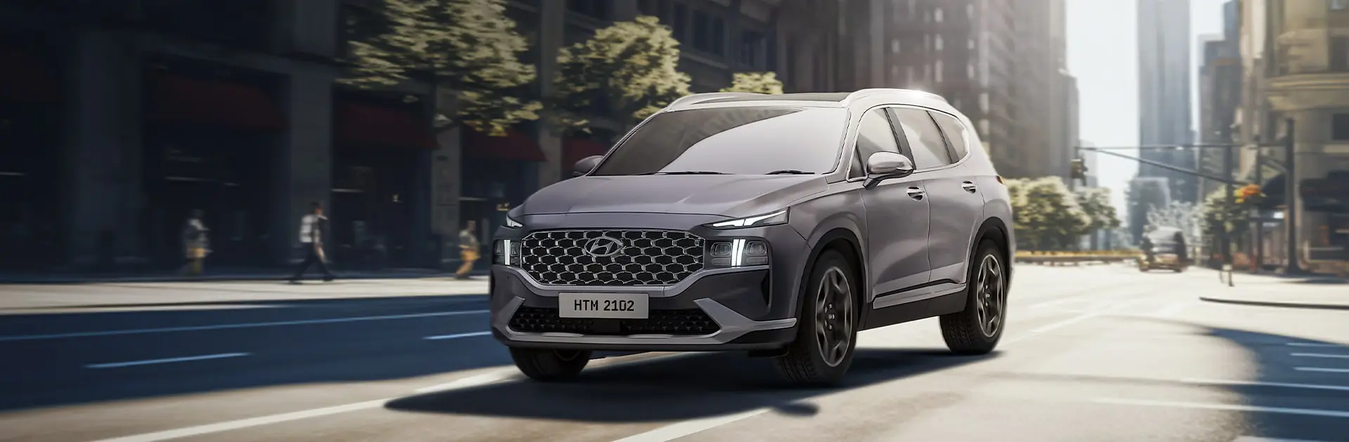 The all-new Hyundai  SANTA FE Hybrid.